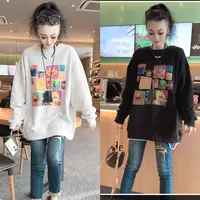 【小虹虹商贸】2025秋季新款韩版时尚休闲百搭卡通大版宽松卫衣
