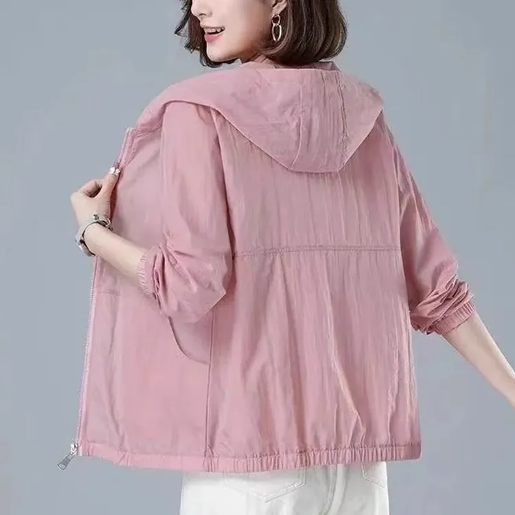 女士冰丝防晒衣女款夏季薄款透气2025新款妈妈时尚休闲防晒服外套
