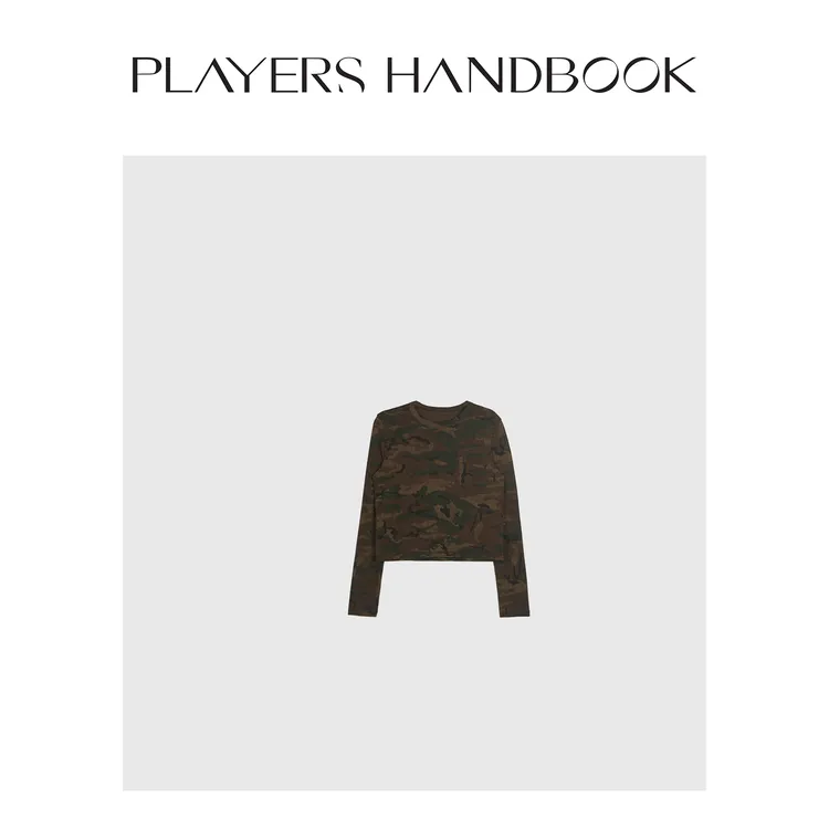 Players Handbook《旷野之境》25早春潮流复古迷彩印花T PH2162