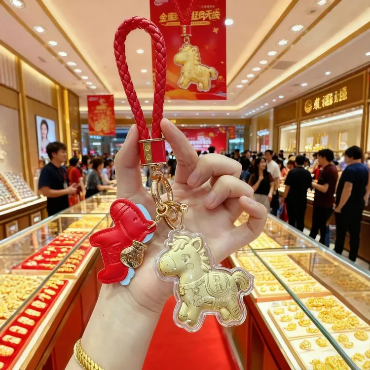 2026马上有钱钥匙扣礼盒装手机链挂饰卡通包挂件礼品原版礼物送礼