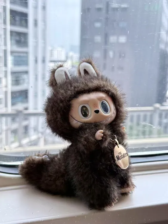 大首领改娃小首领labubu搪胶高品质维尼小灰灰毛绒公仔挂件zimomo