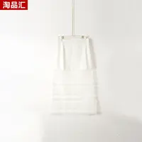 【Y专柜捡漏】深圳高端女装KBC-网纱拼接半裙1055-白色正码