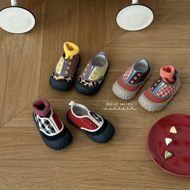 『PatchworkCute』拼布撞色儿童板鞋秋季拼布户外童鞋 256296