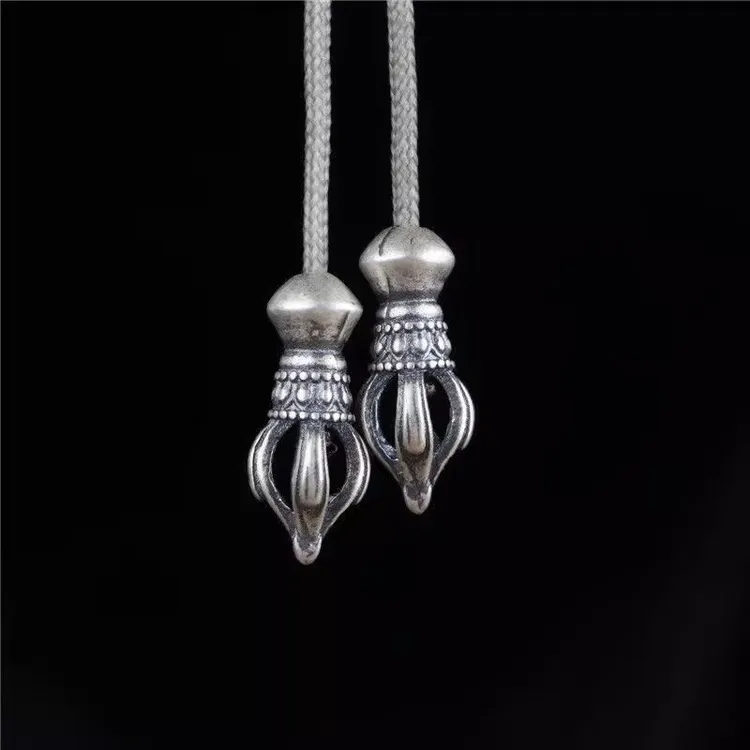 精工弟子珠一对 搭配星月菩提百香籽收尾文玩DIY配件配饰