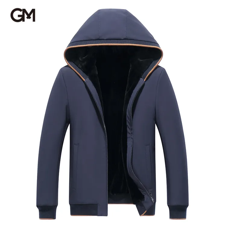 GUSS MART/戈斯迈特双面穿整貂皮草水貂绒男派克服连帽短款外套