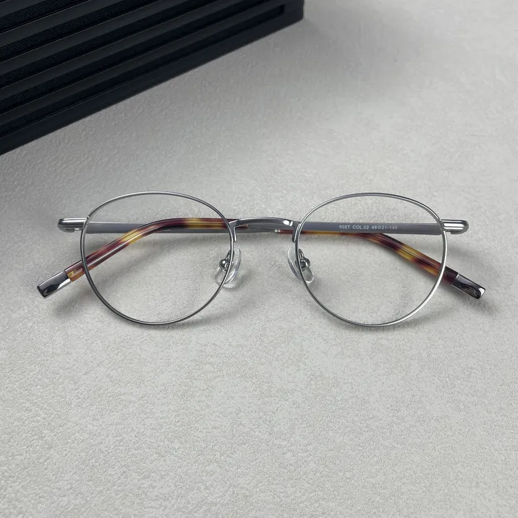 明星同款眼镜框超轻纯钛圆框高品质男女可配明月度数近视眼