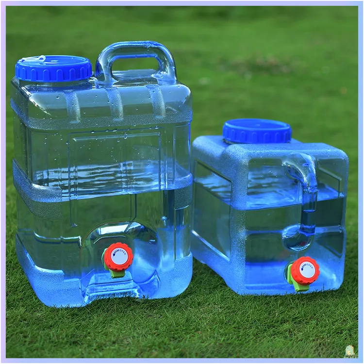 食品级户外带龙头方桶家用储水用车载矿泉水桶手提式旅行加厚水桶