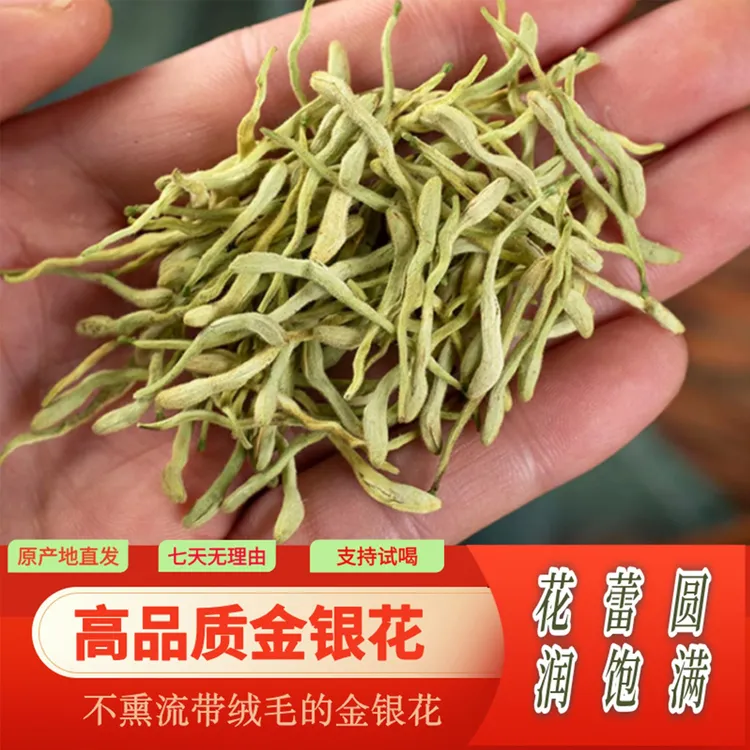 2025头茬【爆款】高品质金银花无熏硫带绒毛金银花农产品采后加工