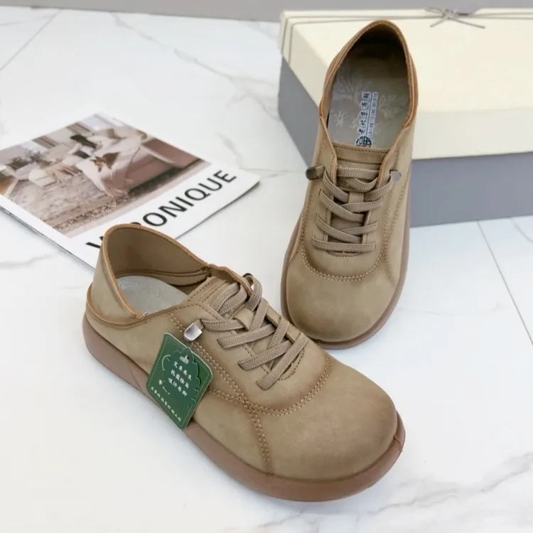 防滑秋季四季通用板鞋防水单鞋潮流时髦休闲勃肯女鞋老北京布鞋女