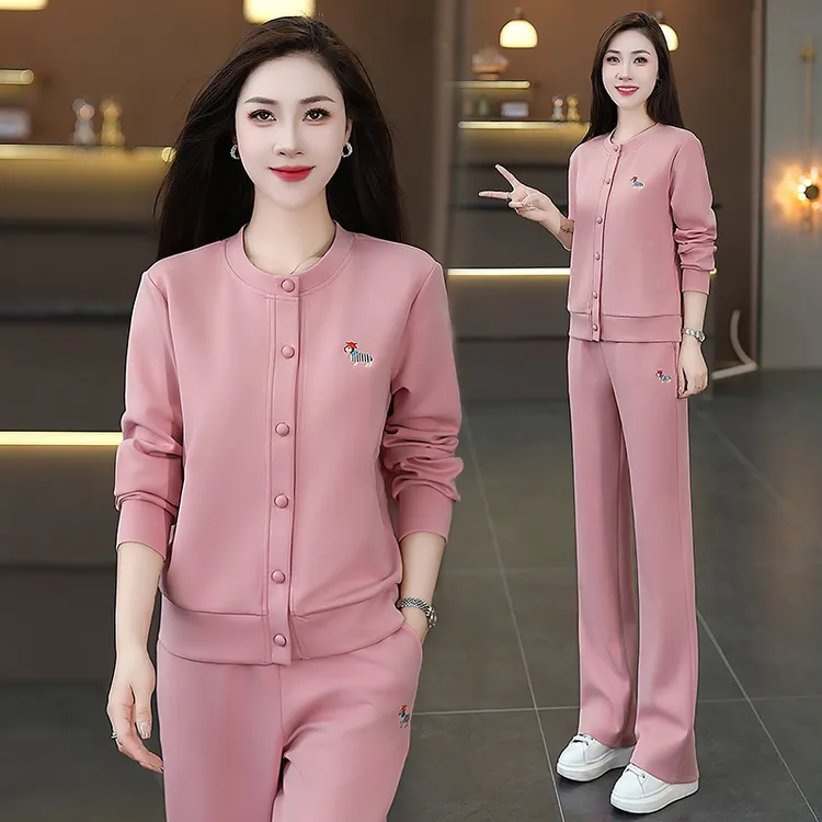 休闲运动套装女2025早秋新款时尚洋气高级感小个子减龄显瘦两件套