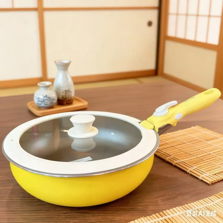 【Azu专属】正品CAZIRO卡滋罗26CM可拆卸手柄叠叠锅日本大金不挑灶具超级不沾
