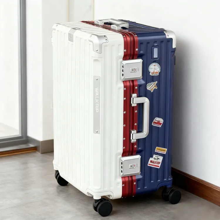 行之旅出口撞色行李箱大容量32拉杆箱女加厚铝框旅行20寸登机箱男