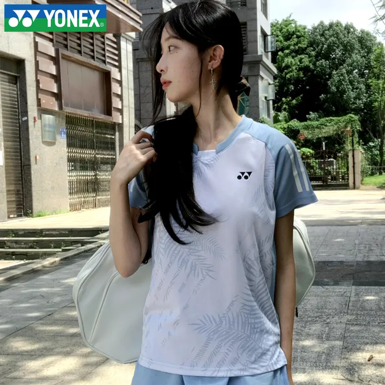 25年新款尤尼克斯YY羽毛球服运动服T恤上衣短袖110025BCR