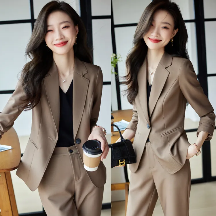 春秋西装套装女职场高级感小个子女士正装西服外套工作服职业气质