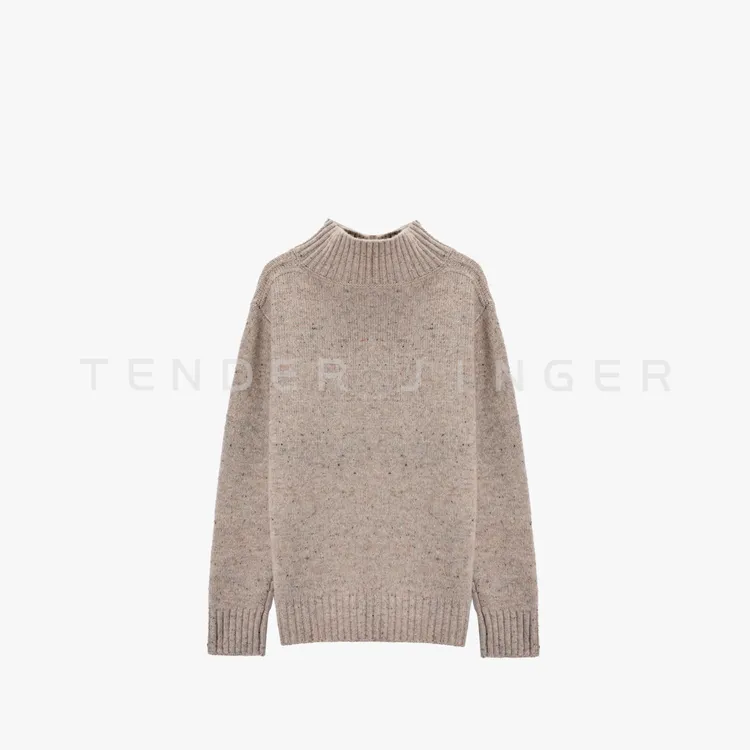 Tender Jinger｜线下专供 羊毛彩点纱慵懒风针织毛衣T54FSS50636