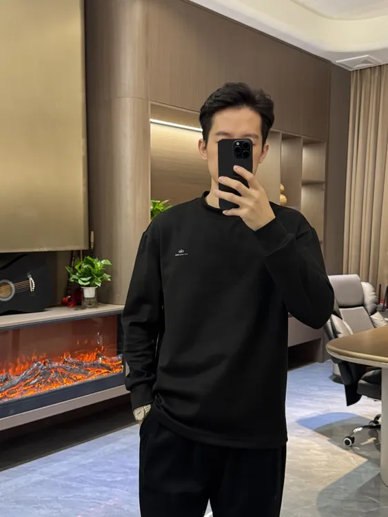 【李子光】秋冬圆领男士套头卫衣 舒适保暖单穿内搭百搭休闲#YY232