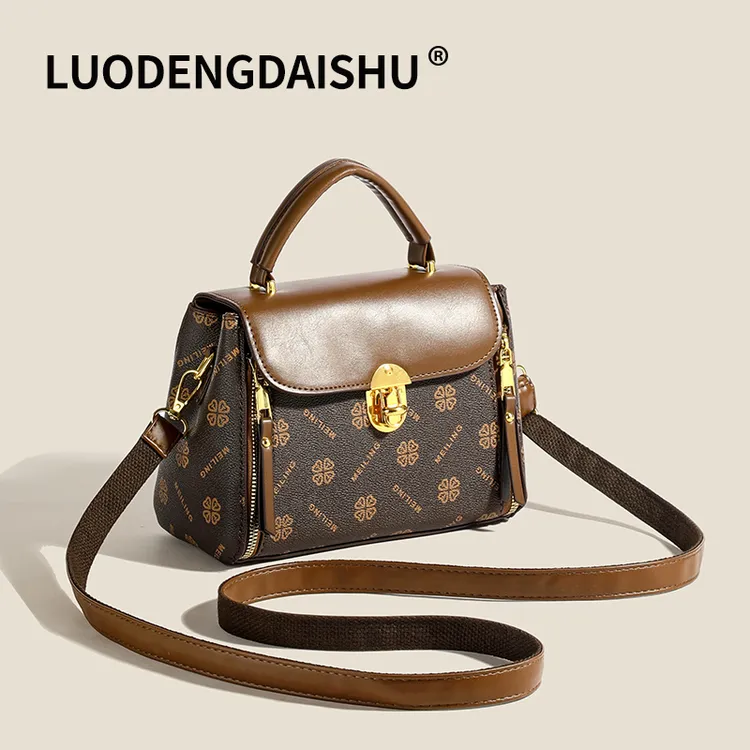 【长23宽11高17】新款单肩包大容量手提包休闲斜挎包百搭女包7836-C