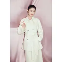 【MandyZhang】美丽诺绵羊毛双面呢毛呢外套女冬季大衣