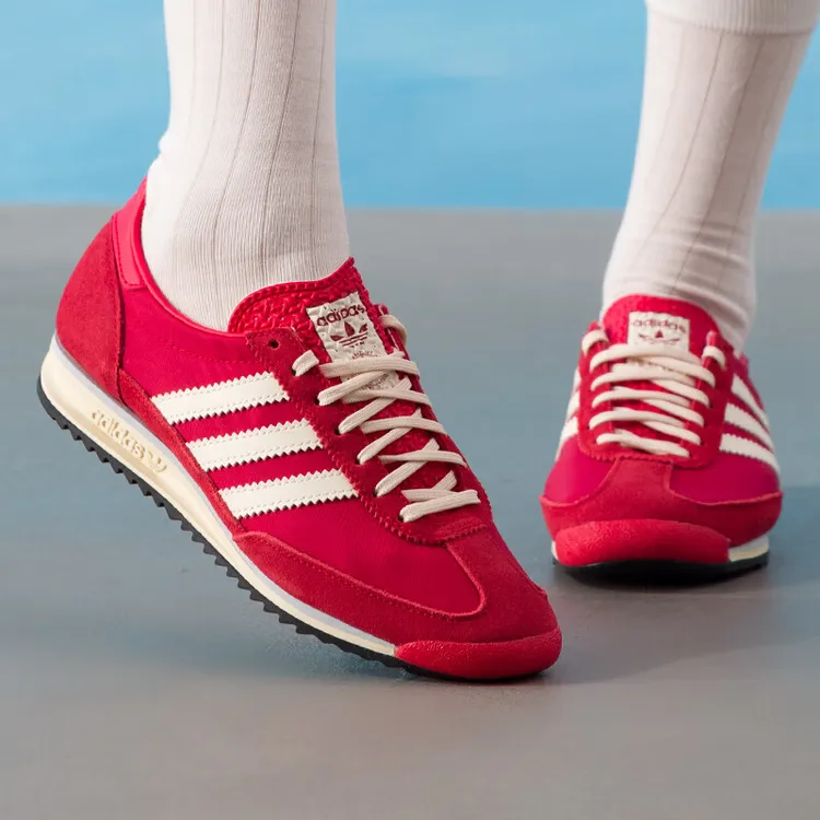 adidas/阿迪达斯女鞋夏季新款红色复古德训鞋透气舒适休闲鞋