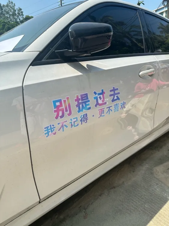 别提过去车贴我不记得更不喜欢汽车个性天窗装饰车门车尾车窗贴纸