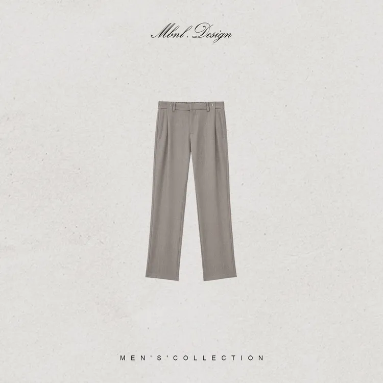 MBNL-F「Earthy」秦磊男装绵羊毛定织亲肤垂坠休闲裤LL-WKZ2099