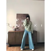 言希】【心动降临】羊毛针织设计感衫长袖POLO领气质翻领YXQ5MY5380