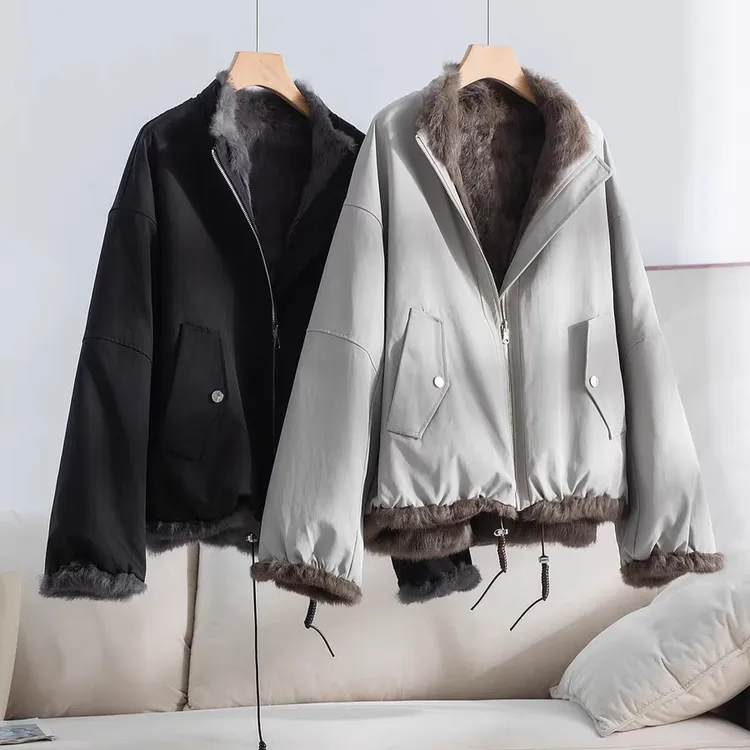 [暖阳]  原版 25年新款兔皮两面穿兔皮毛两面穿外套休闲