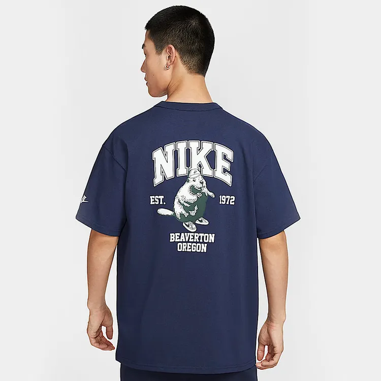 NIKE耐克男子M NSW PREM RETRO TEE GCEL针织无领短T恤IH0818-410