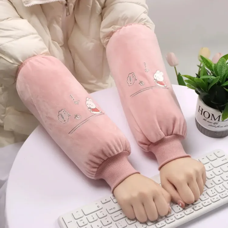 新款长款秋冬季防污家务工作上班套袖学生干活护袖袖套袖套女厨房