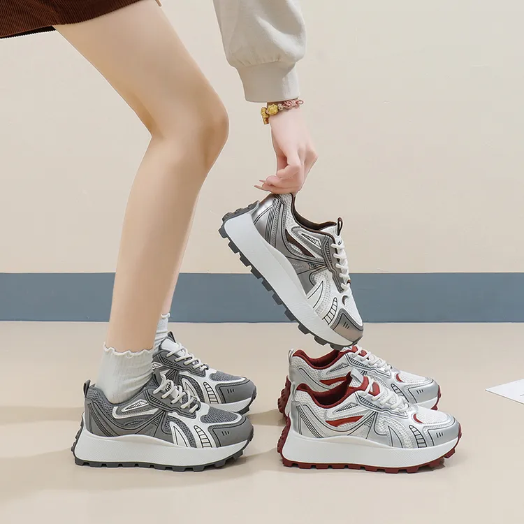 DIETIYA/蝶缇娅2025新款时尚潮流韩版软底百搭舒适运动休闲阿甘鞋