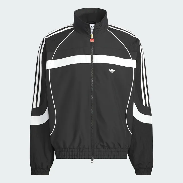 adidas/阿迪达斯新年款拼接复古双拉链跑步运动夹克外套JN3796