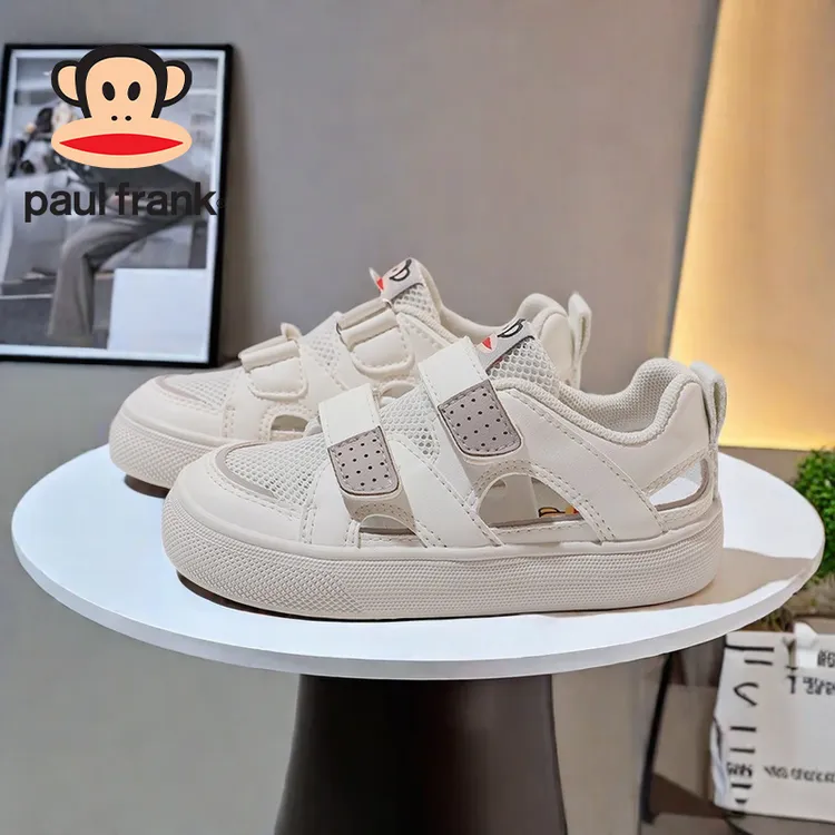 大嘴猴童鞋2025夏款百搭凉鞋透气网面板鞋中大童镂空运动鞋 1788