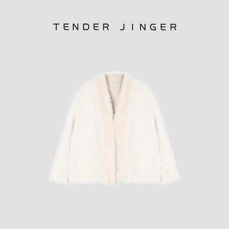 Tender Jinger【叠加拉贡】法国进口乐芙兰皮毛一体外套T54MYY50008