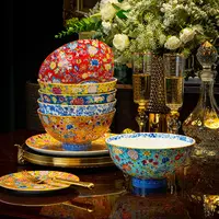 【7英寸面碗】景德镇餐具高温陶瓷珐琅彩碗碟多用实用南北通用面碗