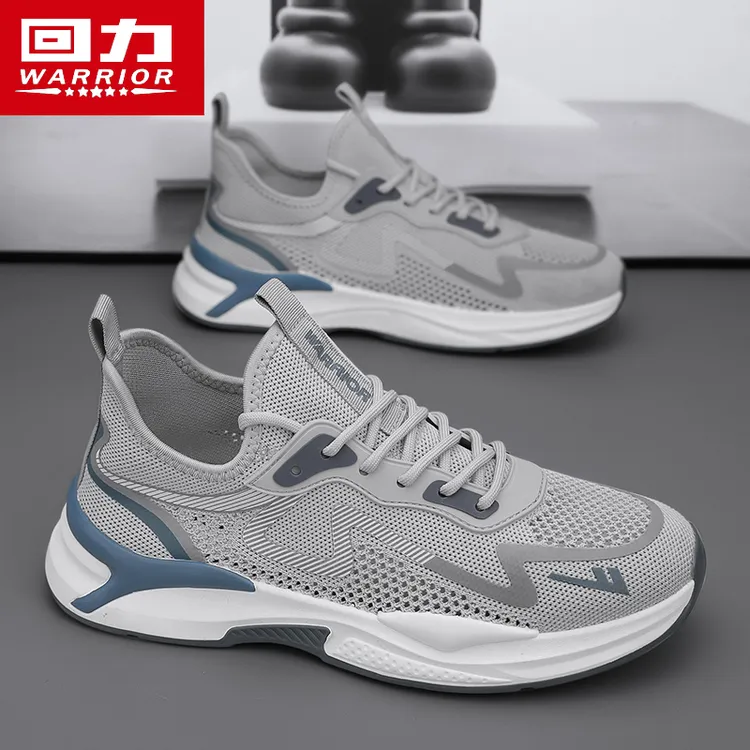 回力男鞋2025夏季透气薄款防臭网面运动鞋飞织跑步鞋百搭休闲潮鞋