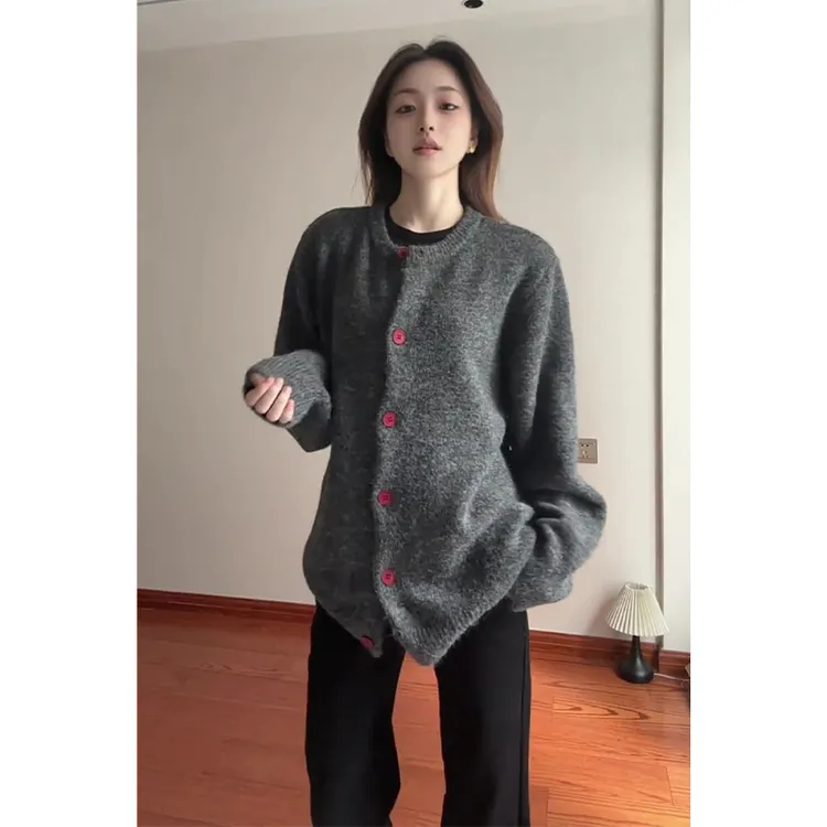 慵懒风针织开衫毛衣男款秋季美式cleanfit高级感上衣痞帅休闲外套