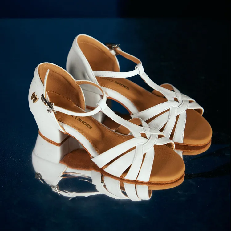W DANCE SHOES 新款女鞋GW01专业拉丁舞鞋国际T带版软底舞蹈鞋