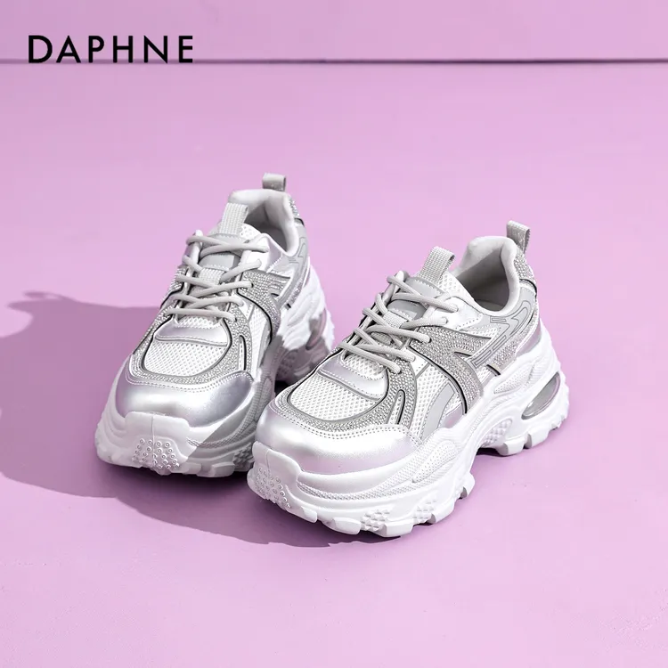 达芙妮老爹鞋女厚底网红2025新款跑步运动鞋轻便百搭时尚潮牌女鞋