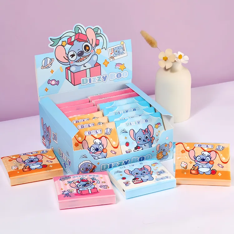 史迪仔印花抽纸可爱小包便携式学生餐巾纸原生木浆干湿俩用面巾纸