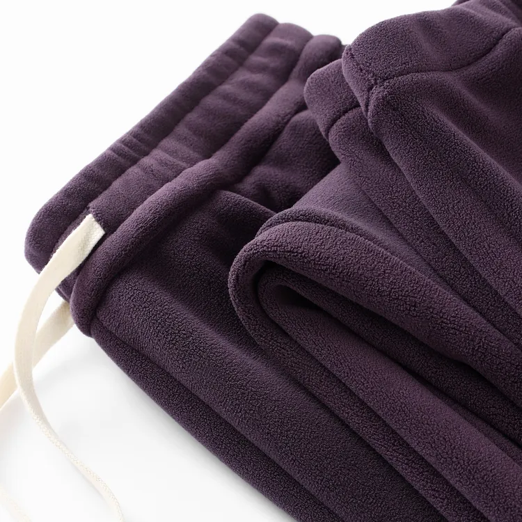 特调西梅紫500g超重磅奥粒绒加厚保暖卫裤宽松休闲百搭运动休闲裤