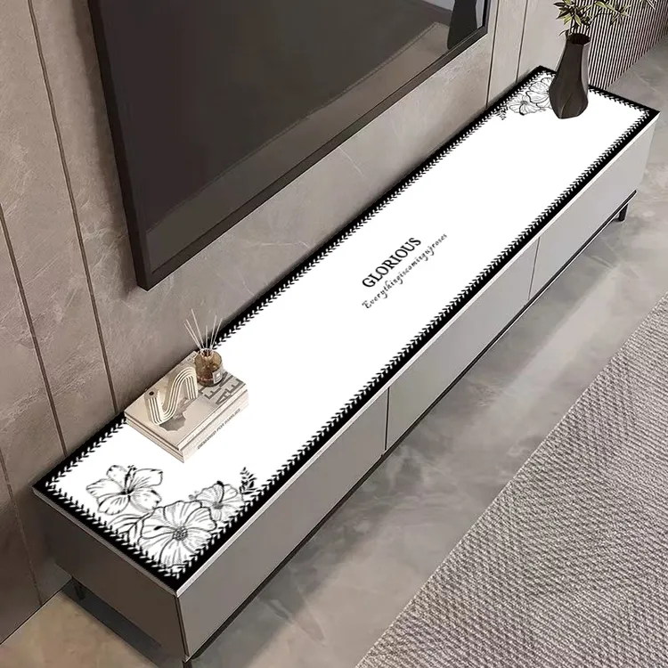 免洗防烫电视柜桌垫轻奢高级感玄关柜垫防水防油免洗餐边柜酒柜垫