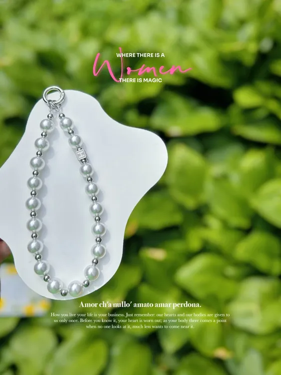 House-艺趣阁手串串珠【仿珍珠】简约手机链diy手工