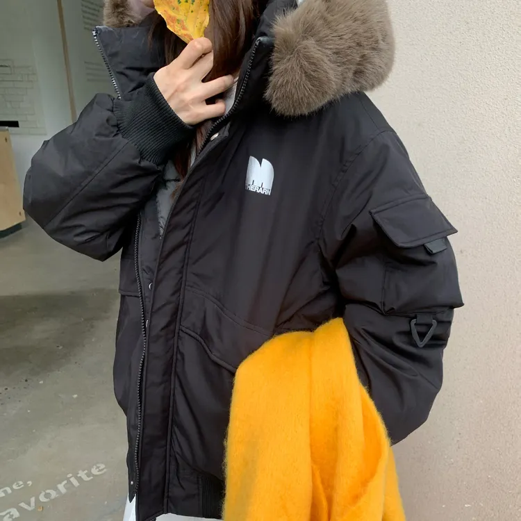 短款派克服冬季薄款纯色黑色女士四季通用休闲运动保暖宽松加厚
