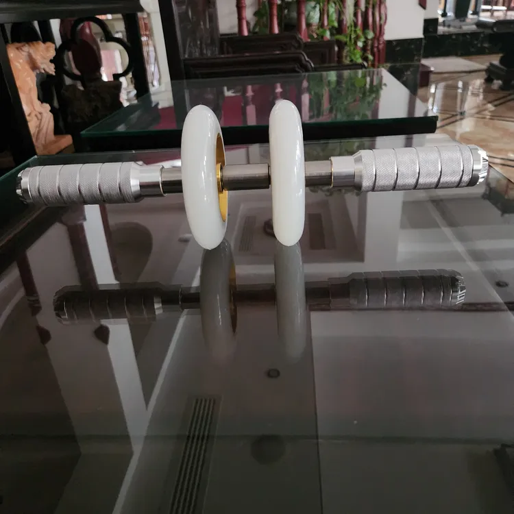 健腹轮单双组合，美国原装进口轮子直径11厘米，铝合金手柄，