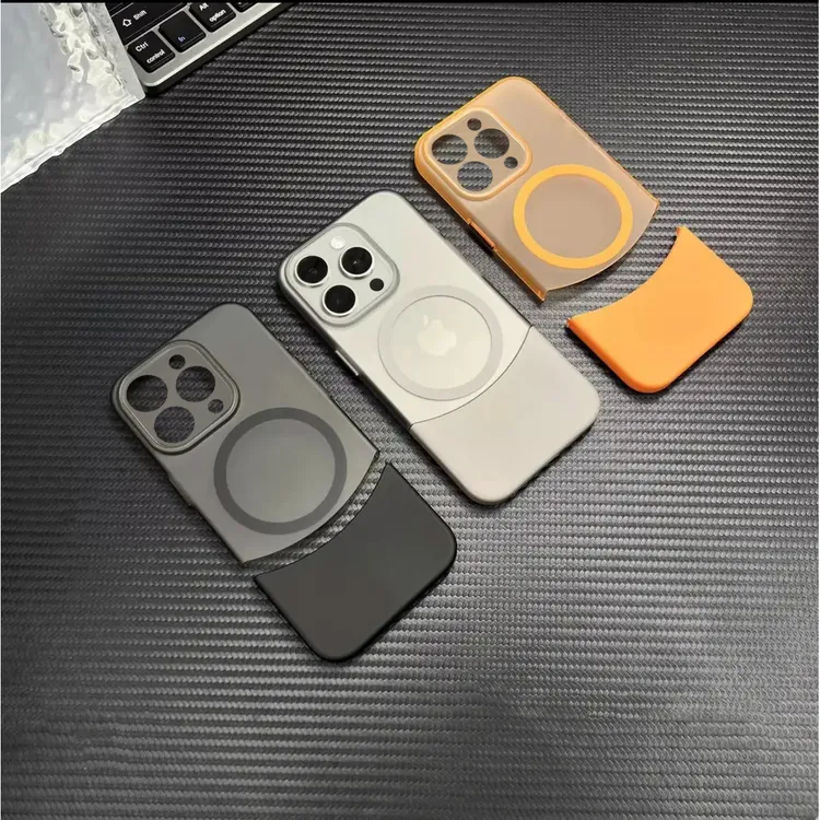 BANCA新款上下插拼适用苹果15promax磨砂iPhone16拼接13手机壳14