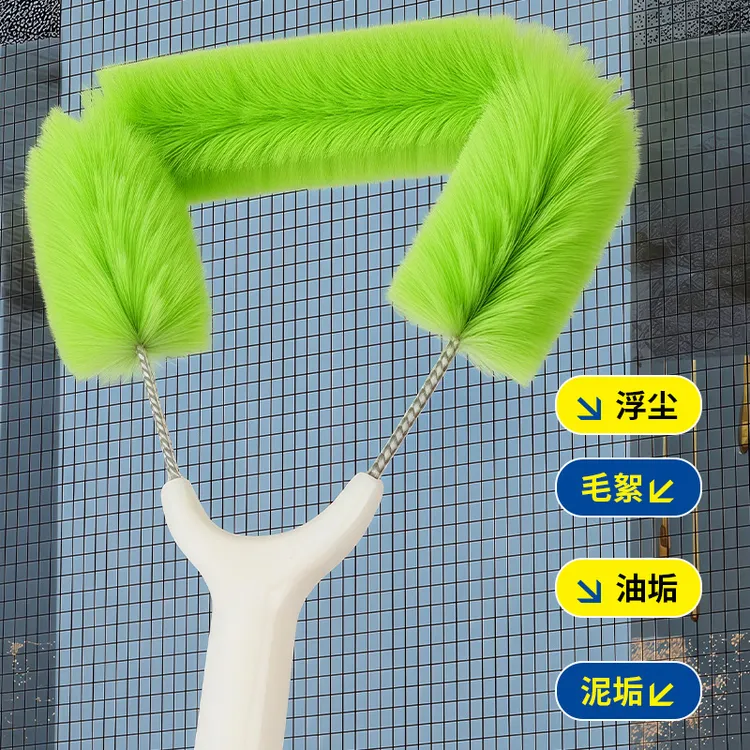 长柄伸缩纱窗网纱清洗免拆洗网窗刷窗户高层清洁工具大扫除刷