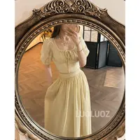 【现货】LUOLUOZ【花晨月夕】气质时尚上衣＋绝美半身长裙两件套JF761