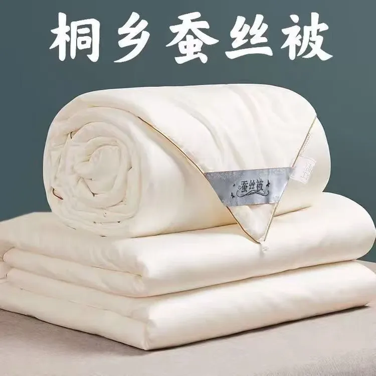 正宗高档纯手工蚕丝被100桑蚕丝加厚保暖秋冬被二合一被子母被芯