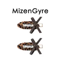 MizenGyre原创设计豹纹紧致闪钻蝴蝶结发夹BB夹鸭嘴夹