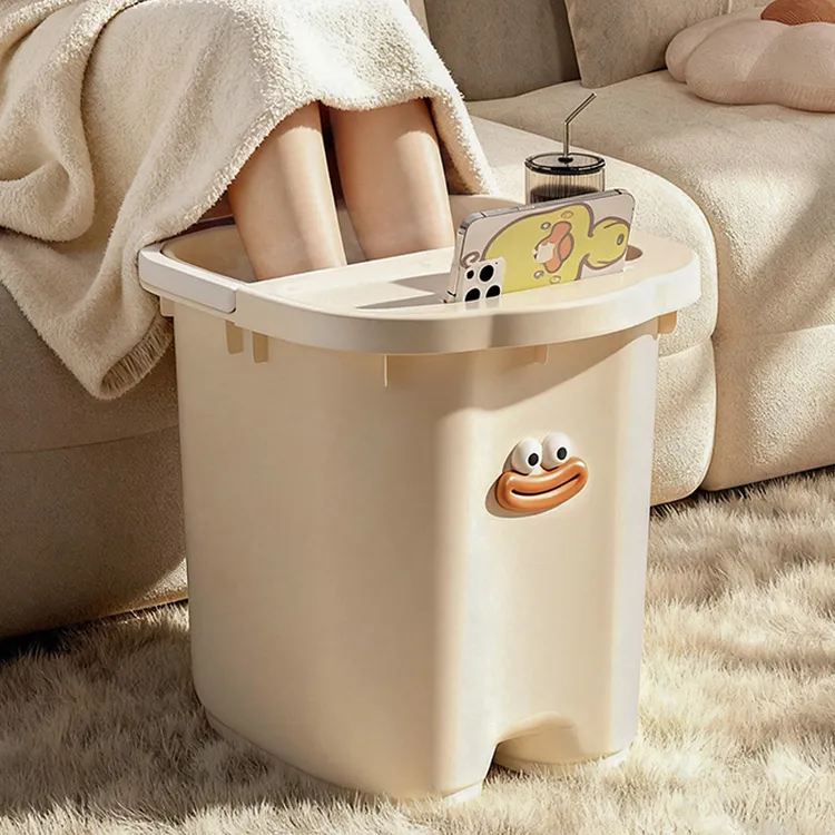 【泡到膝盖】泡脚桶家用洗脚盆秋冬保温学生宿舍过膝养生熏蒸足浴桶